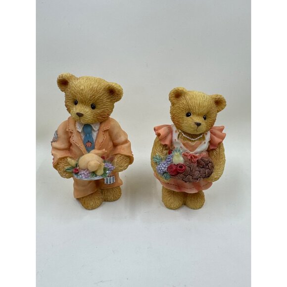 Cherished Teddies Rick & Barbara Figurines Set 1996 Enesco Collectible Bears - Picture 1 of 5